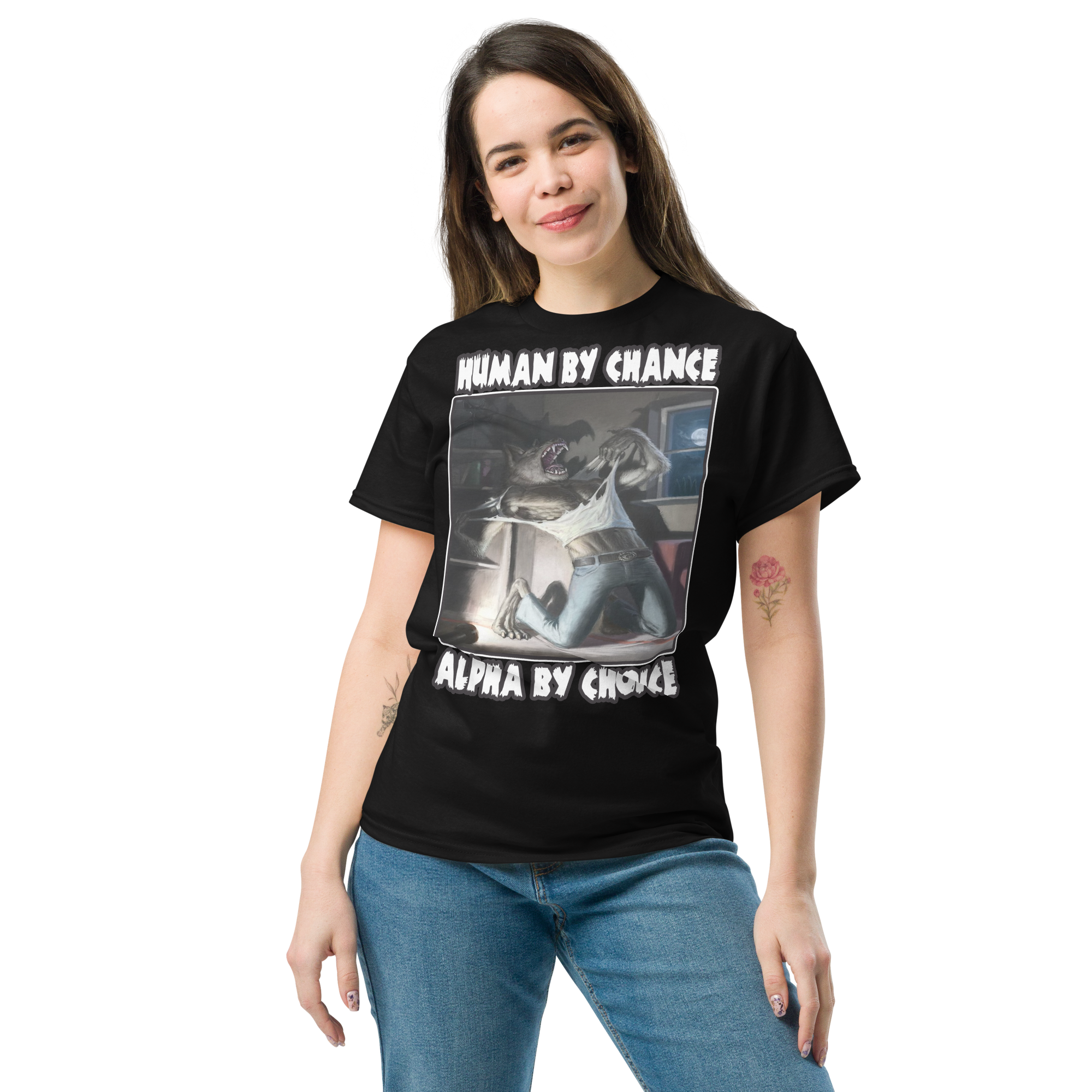 HUMAN BY CHANCE, ALPHA BY CHOICE